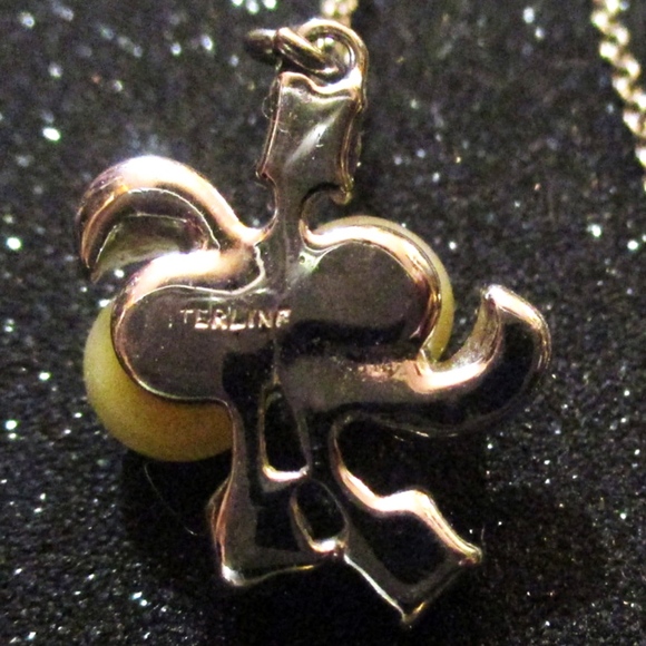 Pearls, Crystals & Sterling on 16" B.A.B. Chain - Picture 6 of 8